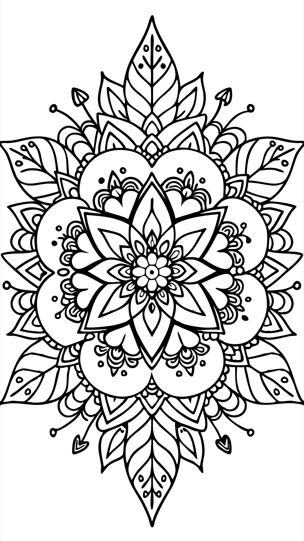 coloring book page for adults